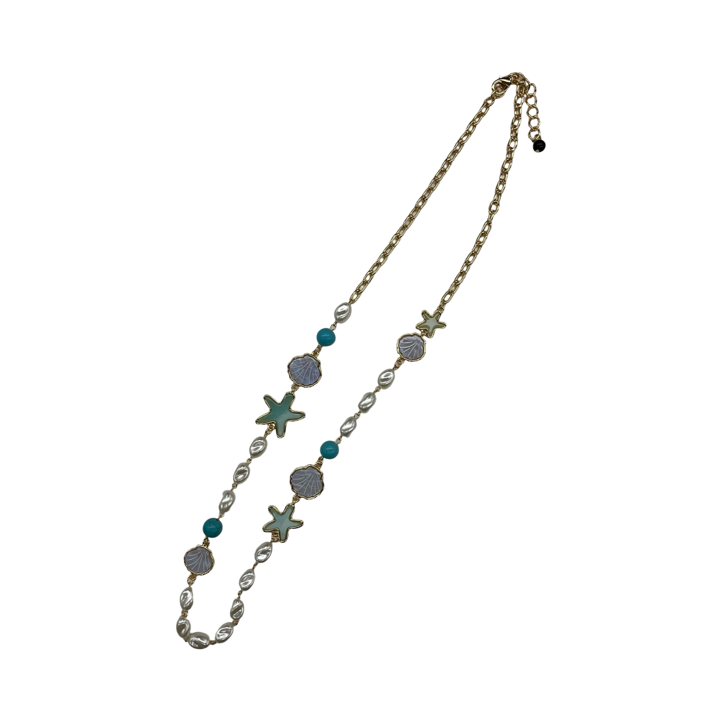 Necklace Other By Clothes Mentor In Blue & White