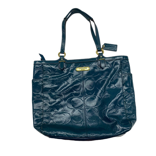 TEAL TOTE DESIGNER by COACH Size:MEDIUM