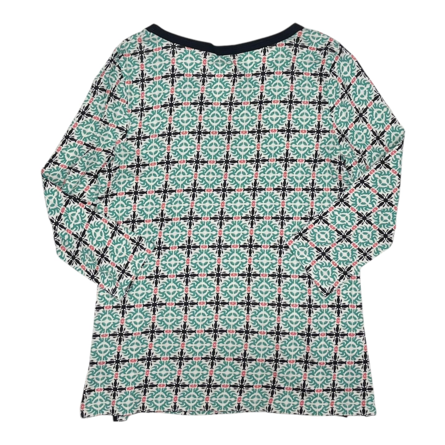 Top 3/4 Sleeve By Talbots In Aqua, Size:S