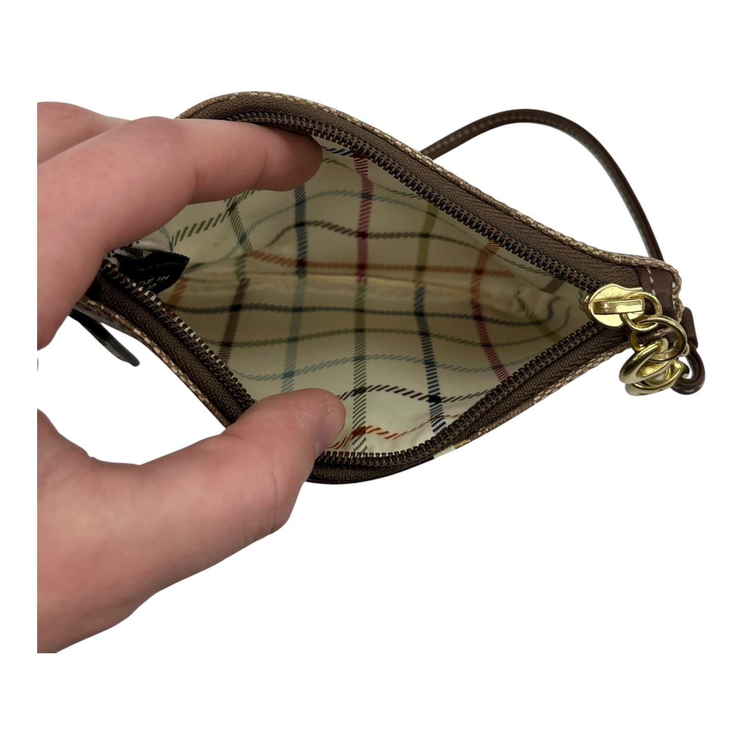 Wristlet Designer By Coach In Tan, Size:Small