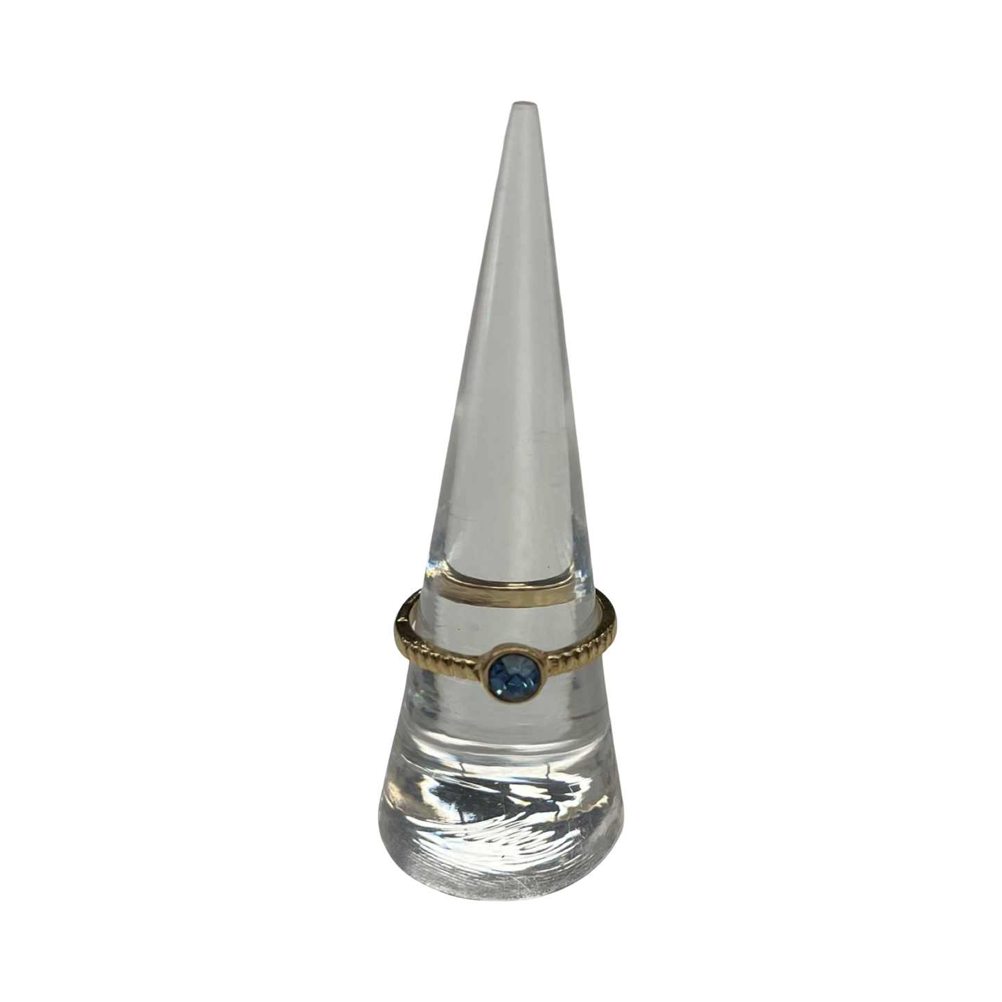 Ring Other By Clothes Mentor In Blue & Gold, Size:8