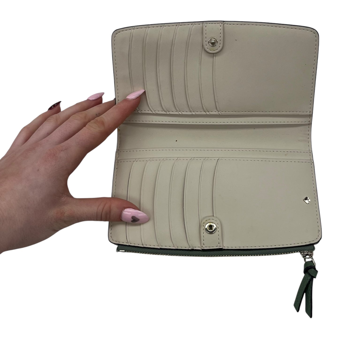 Wallet Designer By Kate Spade In Green, Size:Medium
