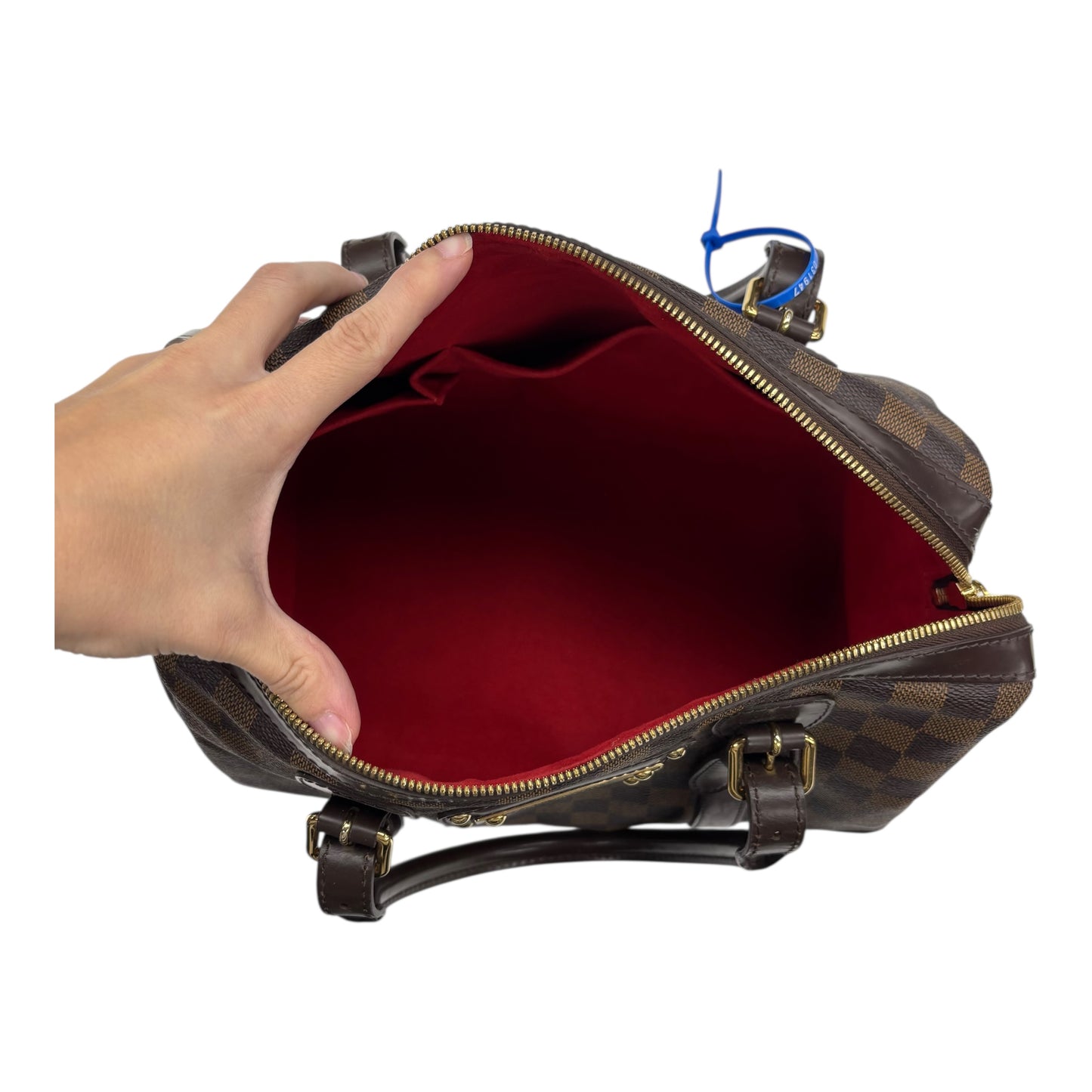 Handbag Luxury Designer By Louis Vuitton In Brown, Size:Medium