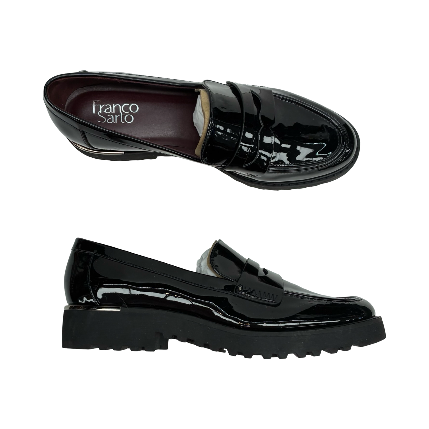 Shoes Flats By Franco Sarto In Black, Size:9