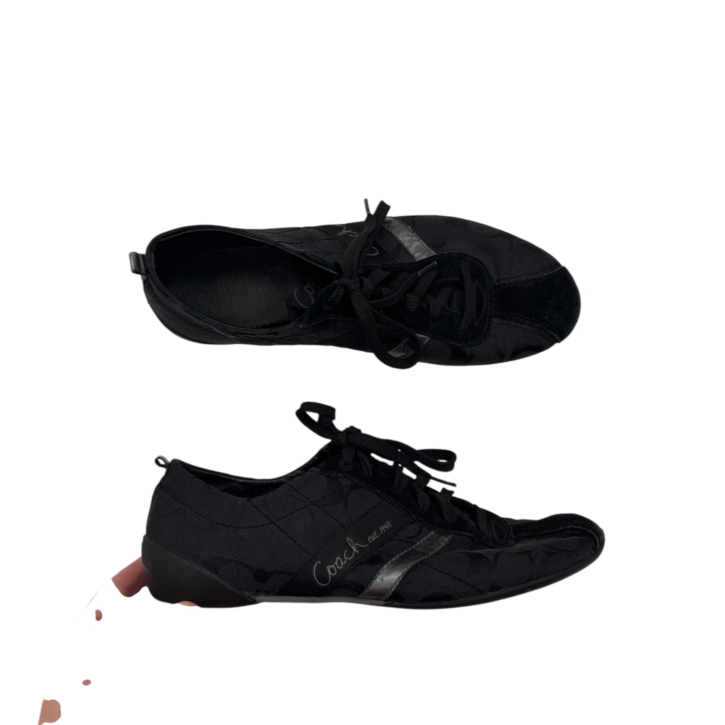 Shoes Designer By Coach In Black, Size:9