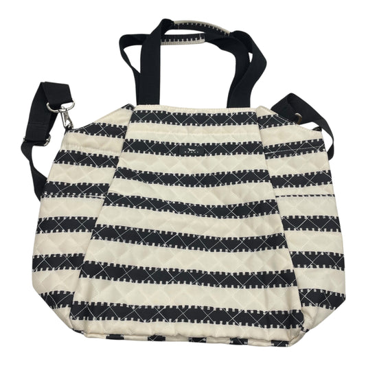 Tote By Clothes Mentor In Black & Cream, Size:Medium