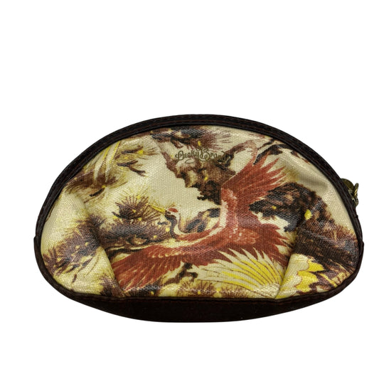 Makeup Bag By Lucky Brand In Brown & Cream, Size:Small