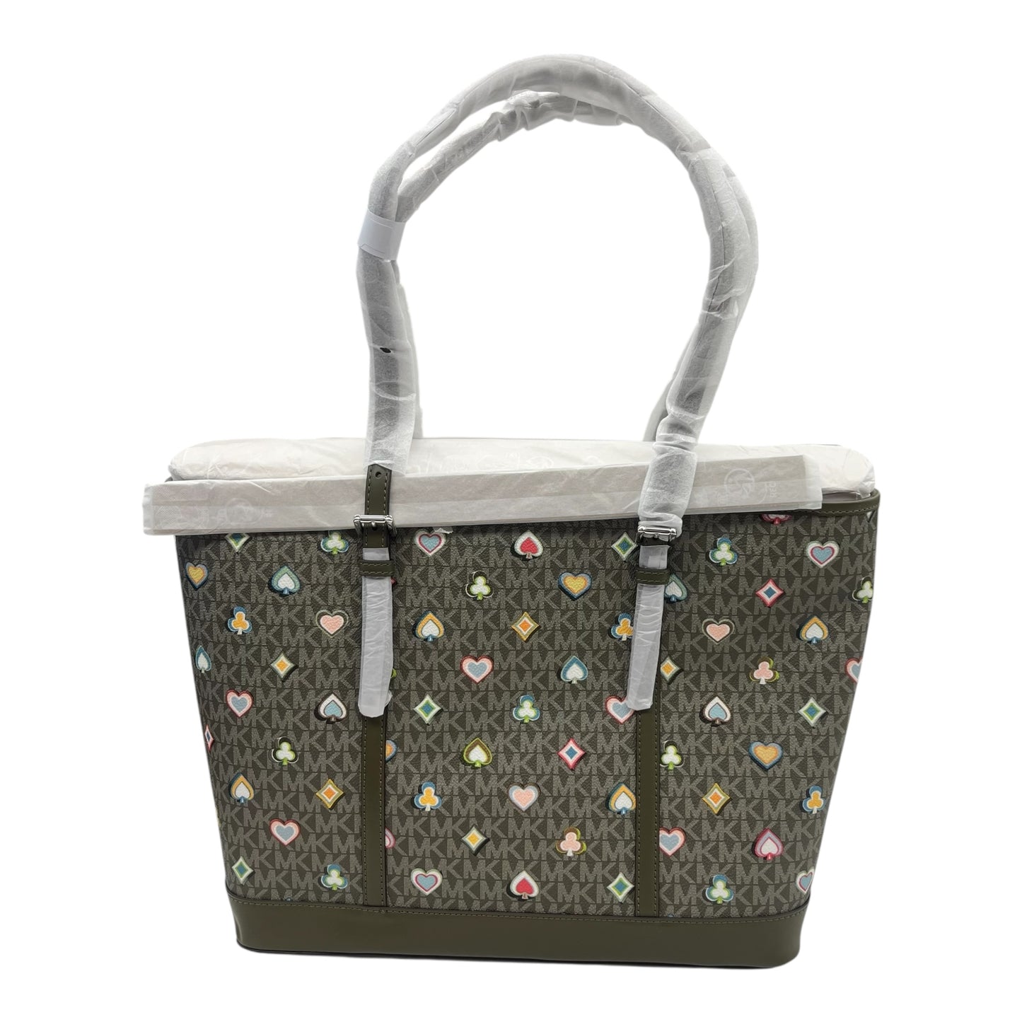 Handbag Designer By Michael Kors In Taupe, Size:Large