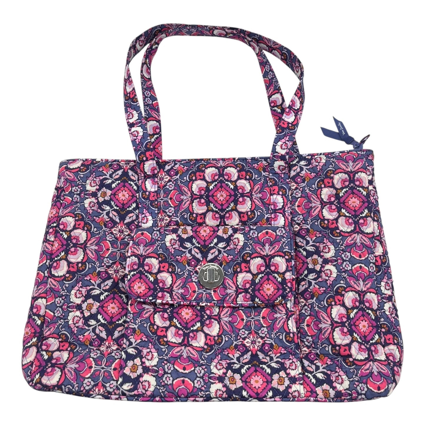 Handbag By Vera Bradley In Pink & Purple, Size:Large