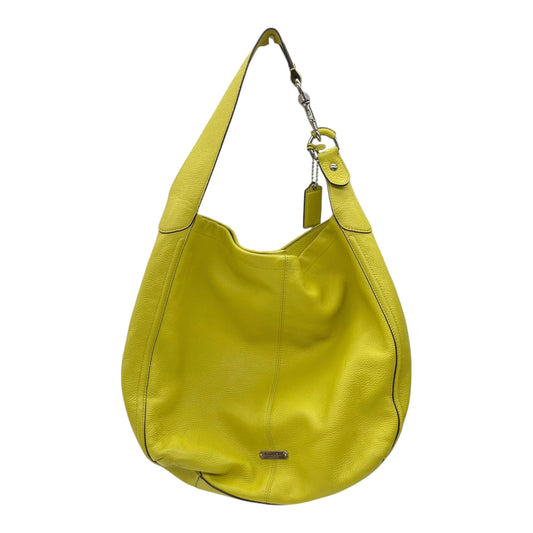 Handbag Designer By Coach In Yellow, Size:Large
