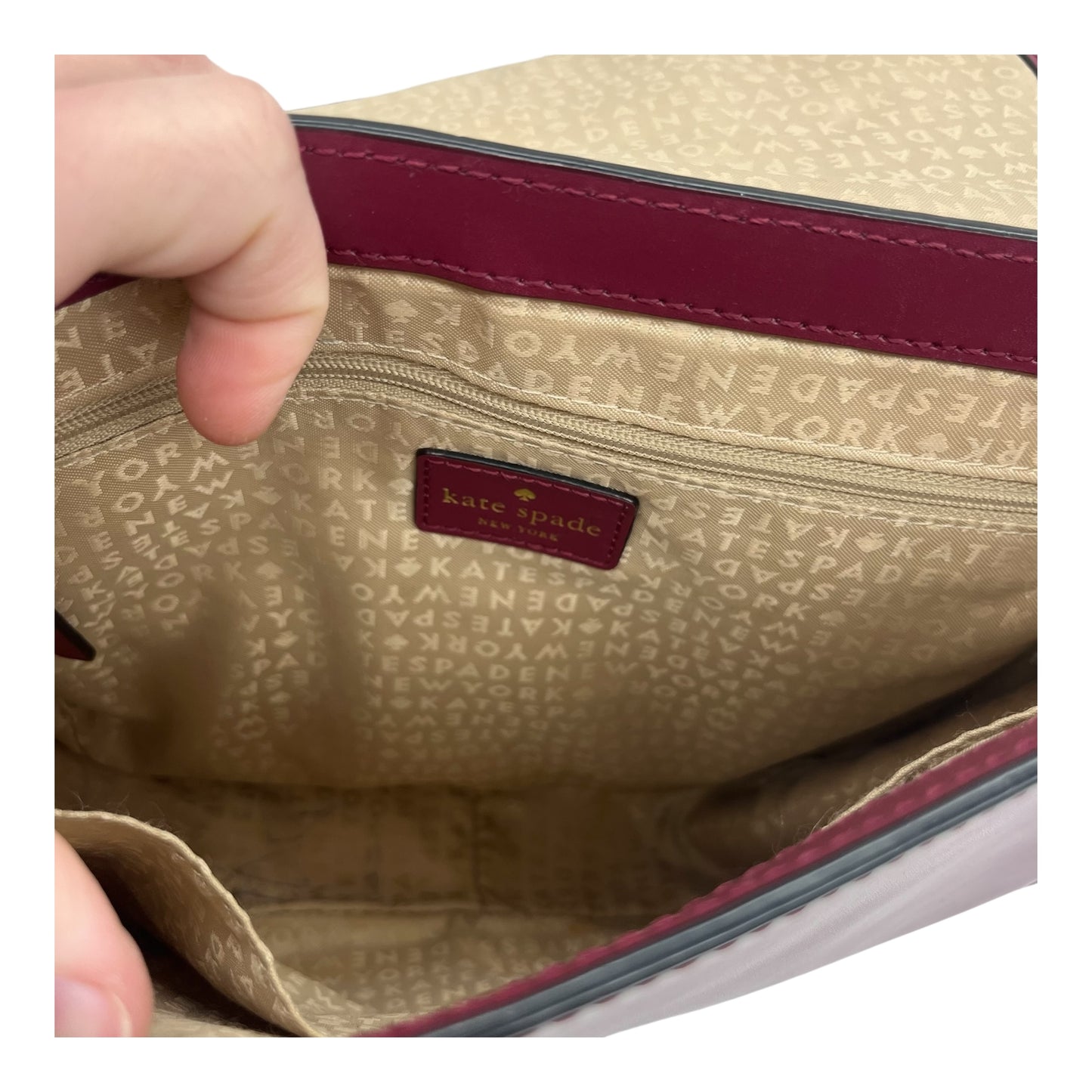 Crossbody Designer By Kate Spade In Red, Size:Medium