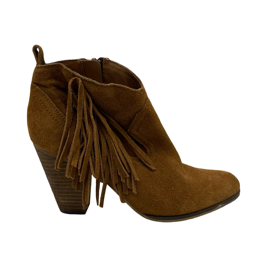 Boots Leather By Steve Madden In Brown, Size:7.5