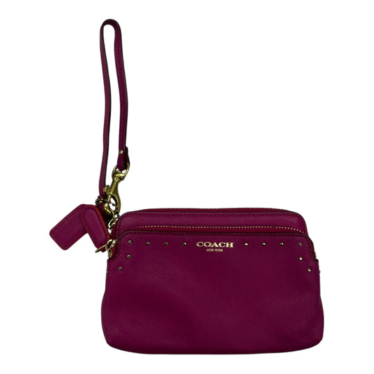 Wristlet Designer By Coach In Pink, Size:Small