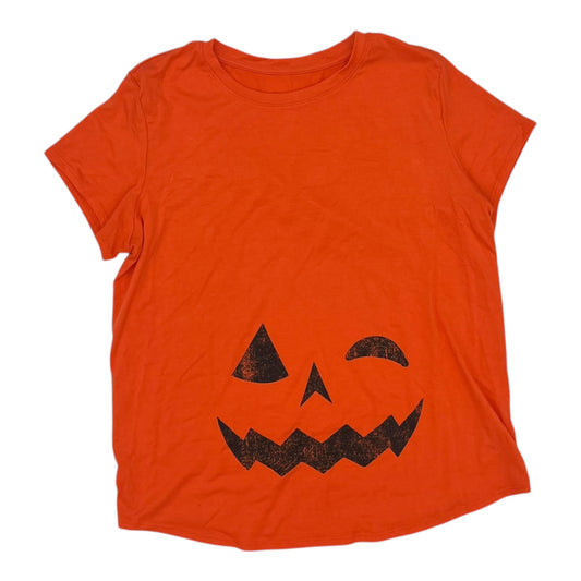 Mat Top Ss By Isabel Maternity In Orange, Size:L