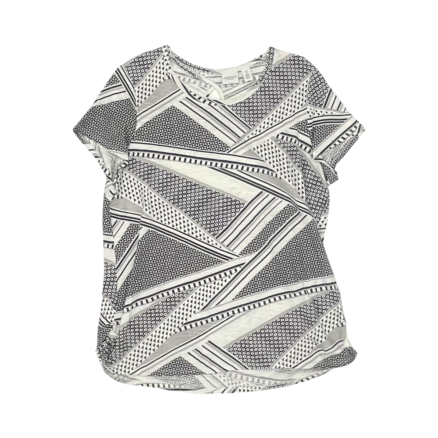 Top Ss By Chicos In Black & White, Size:Xl