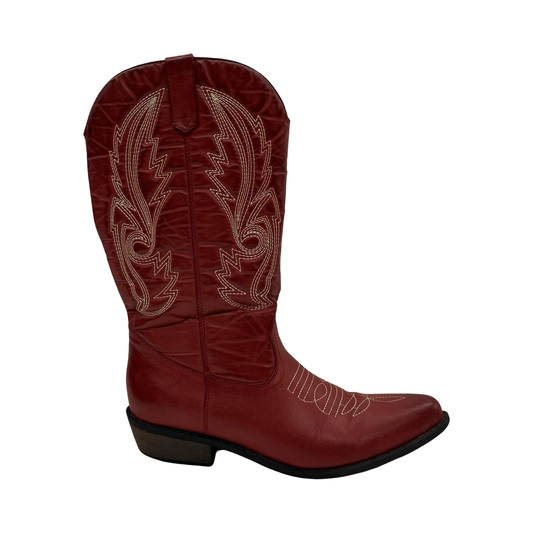 Boots Western By Coconuts In Red, Size:10