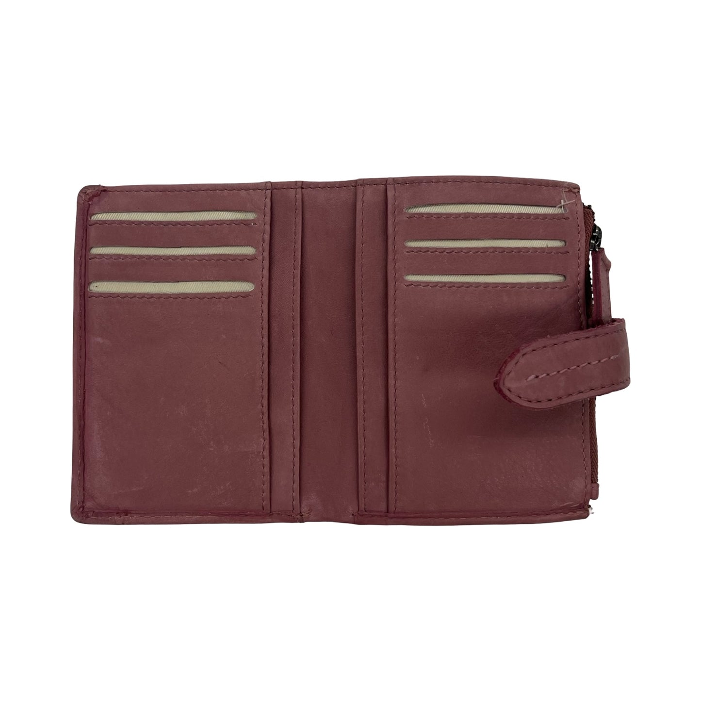 Wallet Leather By Clothes Mentor In Pink, Size:Small