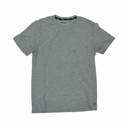 Athletic Top Ss By Flx In Grey, Size:S