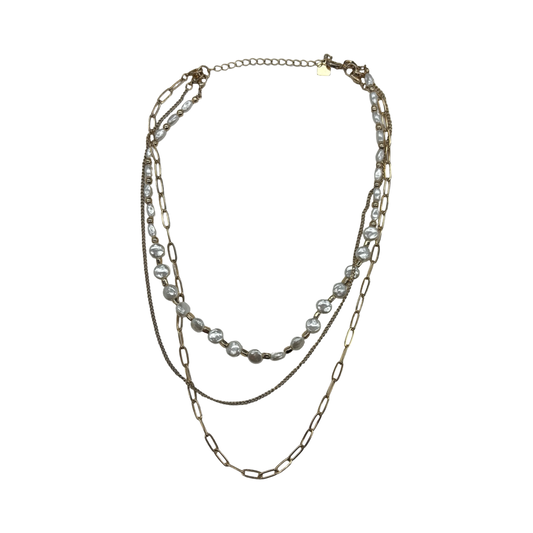 Necklace Layered By Clothes Mentor In Gold