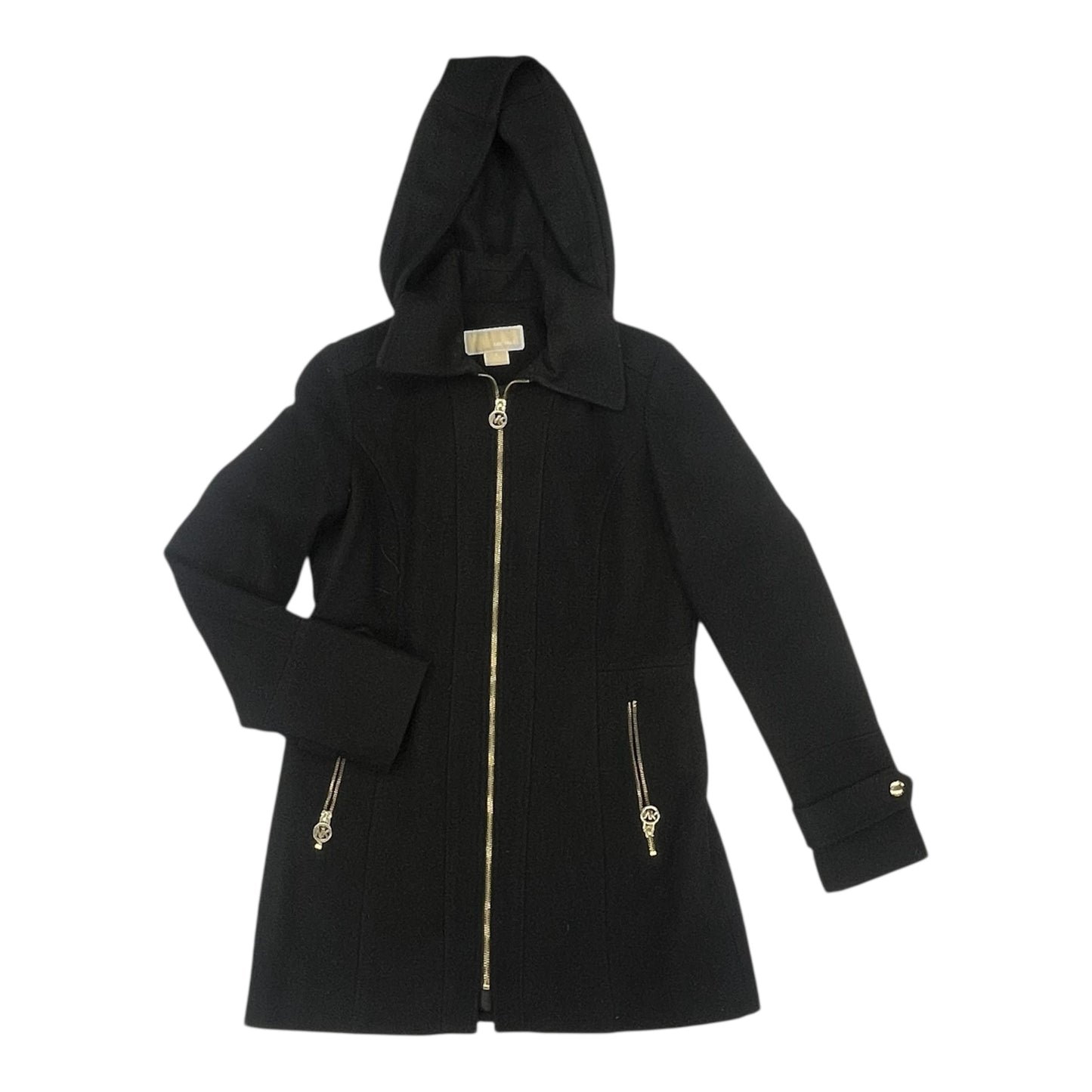 Coat Designer By Michael Kors In Black, Size:S