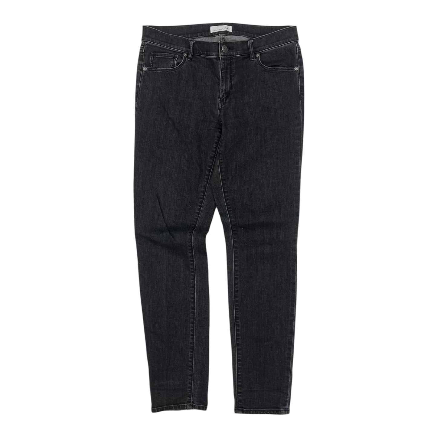 Jeans Skinny By Loft In Black Denim, Size:6