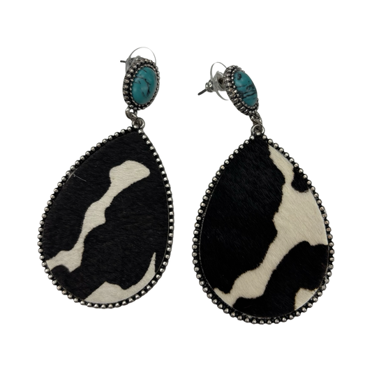 Earrings Dangle/Drop By Clothes Mentor In Animal Print