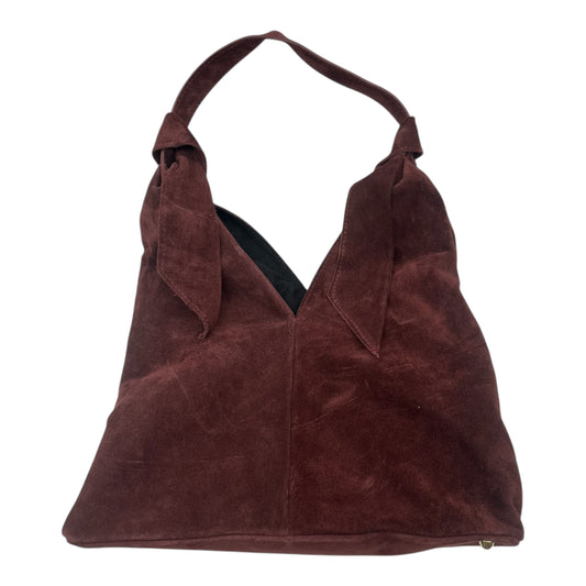 Handbag Leather By Clothes Mentor In Red, Size:Medium