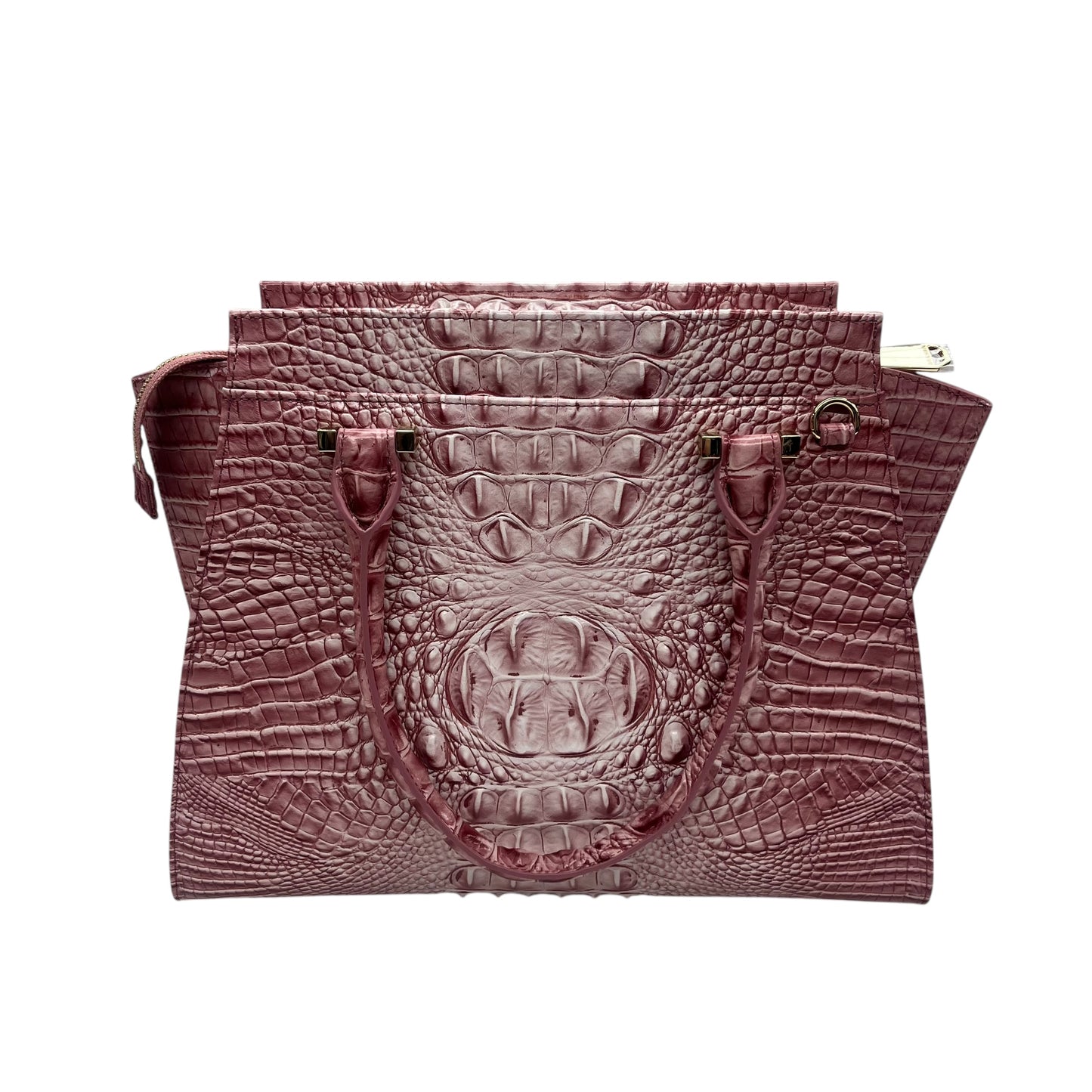 Handbag Designer By Brahmin In Pink, Size:Medium