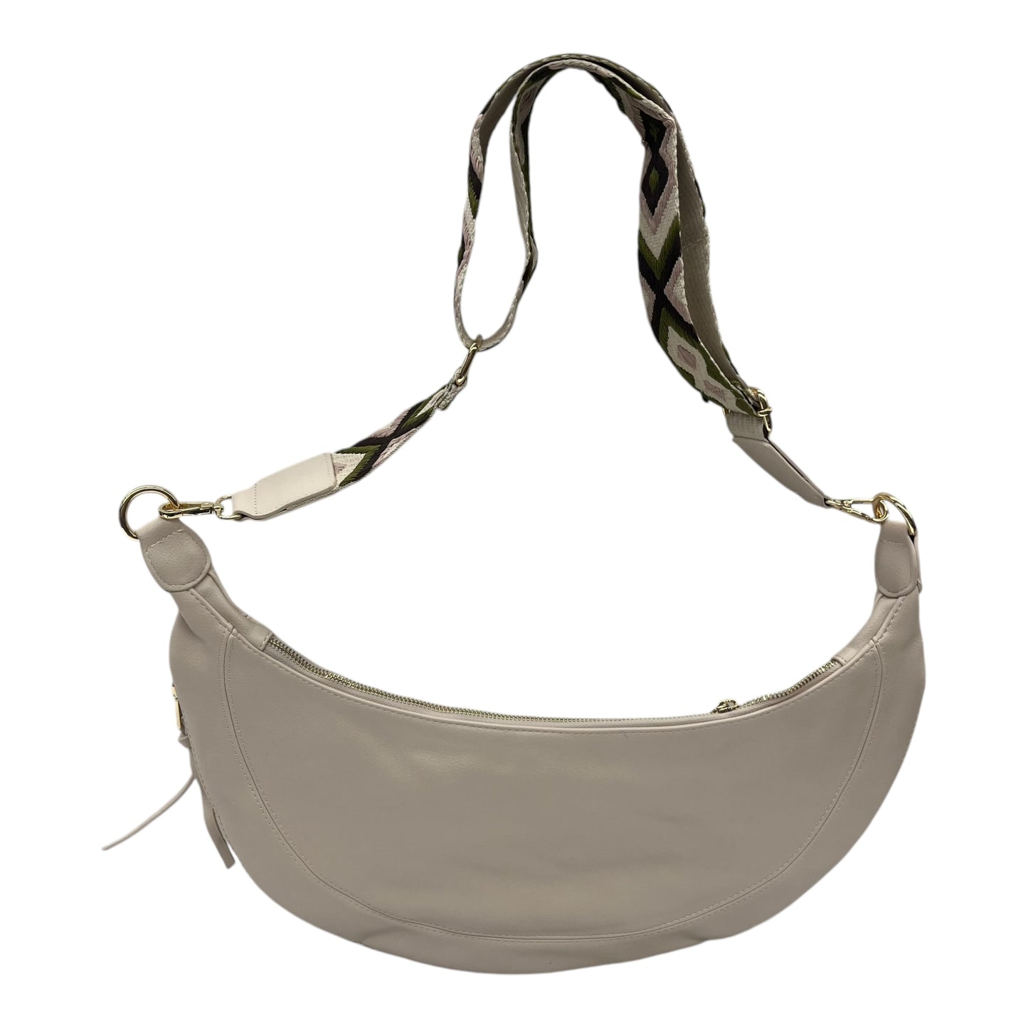 Crossbody By Pink Cove In Cream, Size:Medium