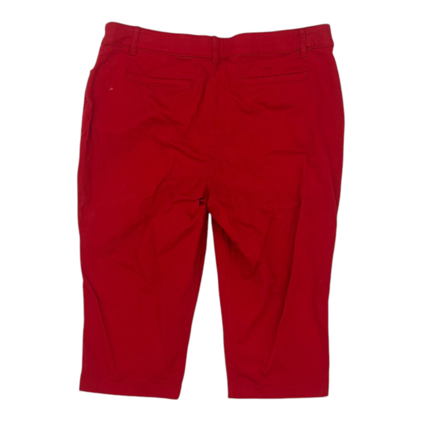 Pants Cropped By St Johns Bay In Red, Size:18