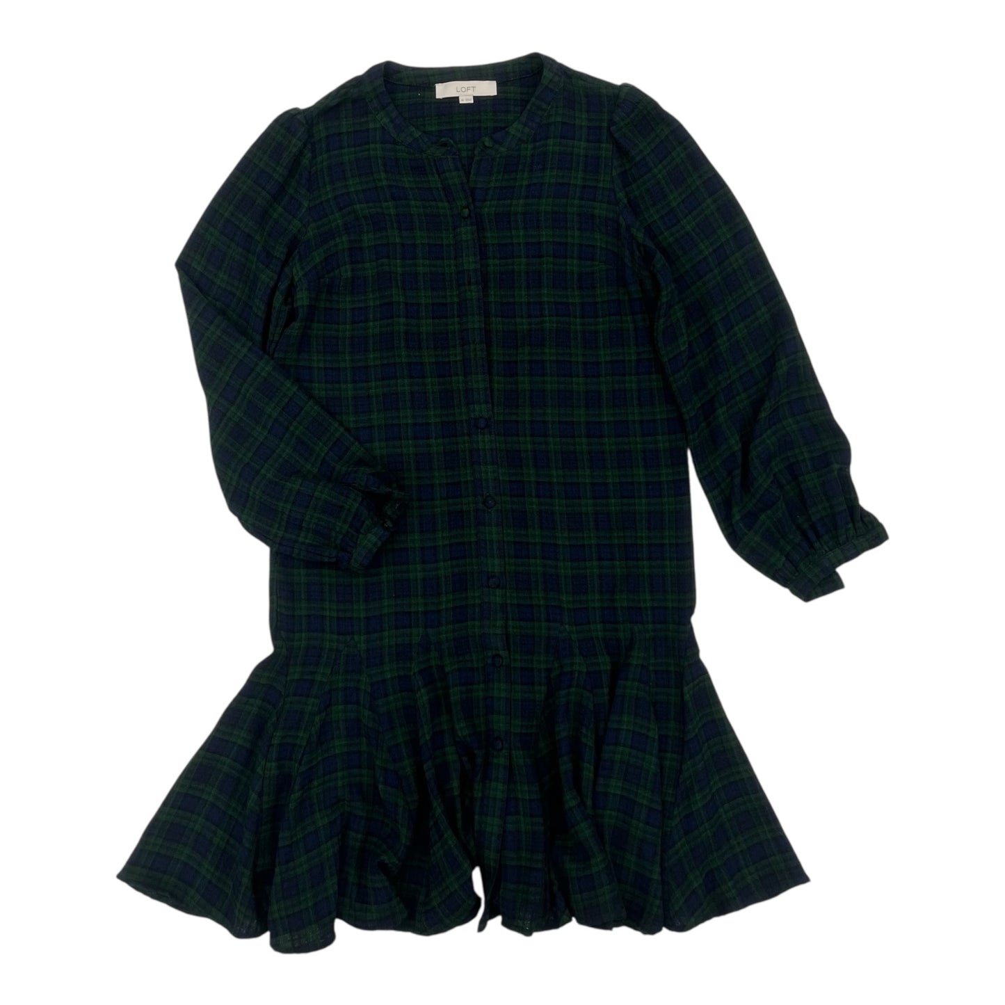 Dress Casual Short By Loft In Blue & Green, Size:Xs