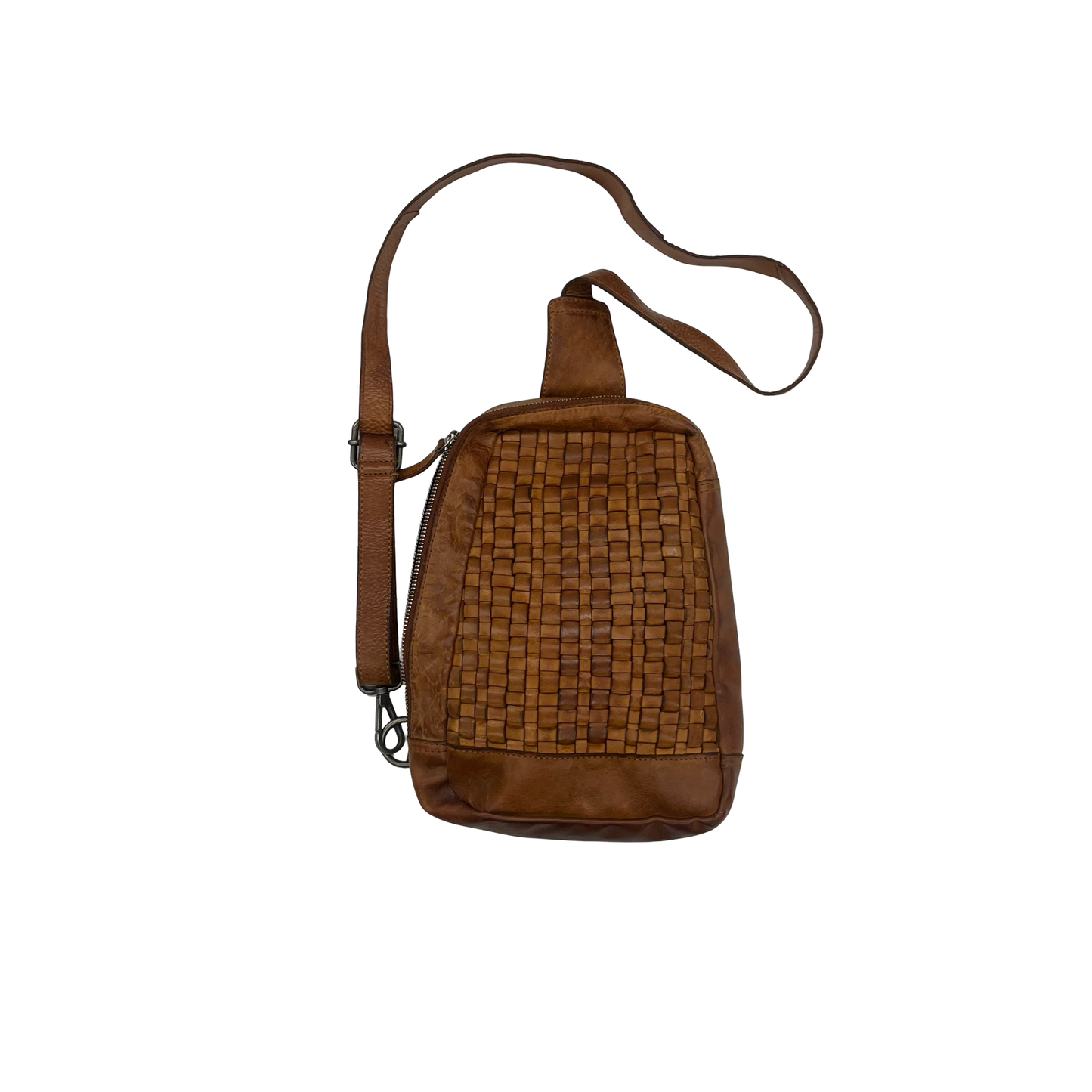 Backpack Leather By Clothes Mentor In Brown, Size:Medium