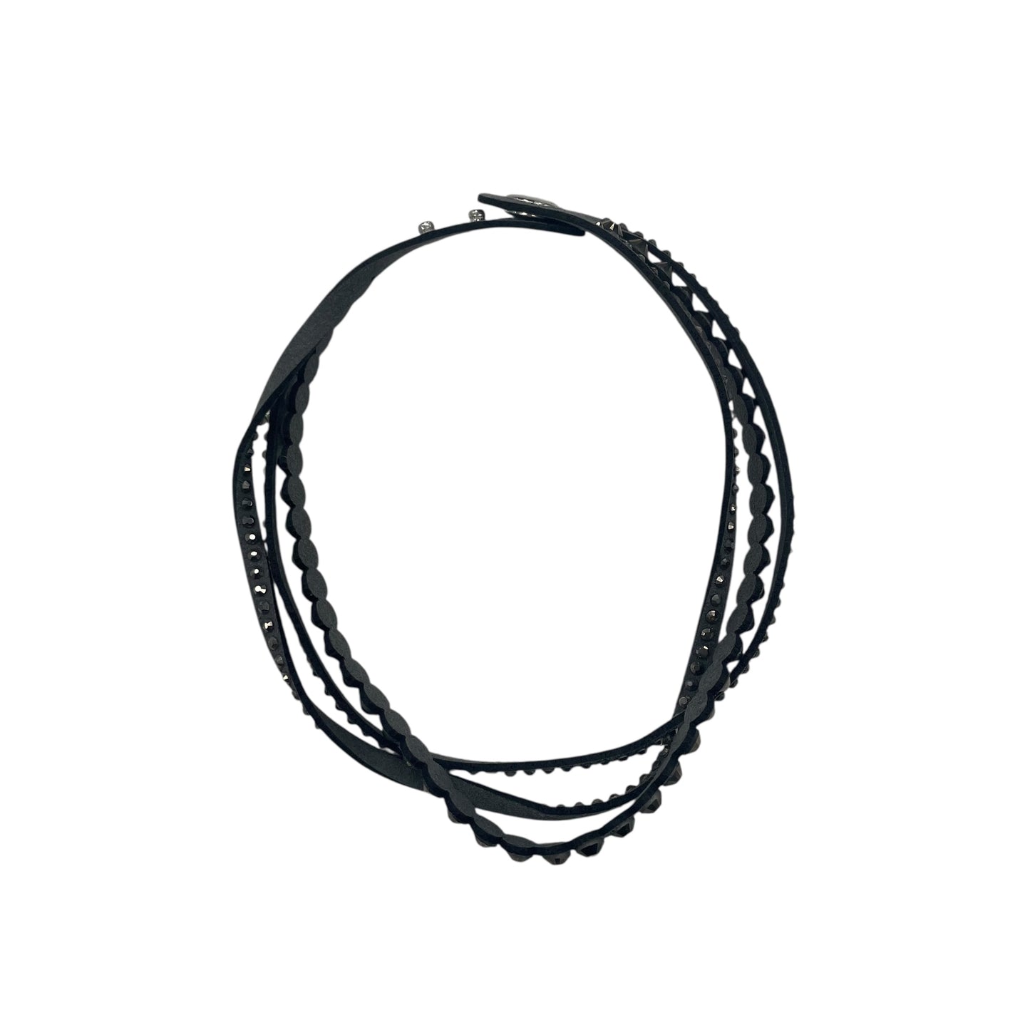 Necklace Statement By Lia Sophia In Black & Silver