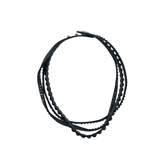Necklace Statement By Lia Sophia In Black & Silver