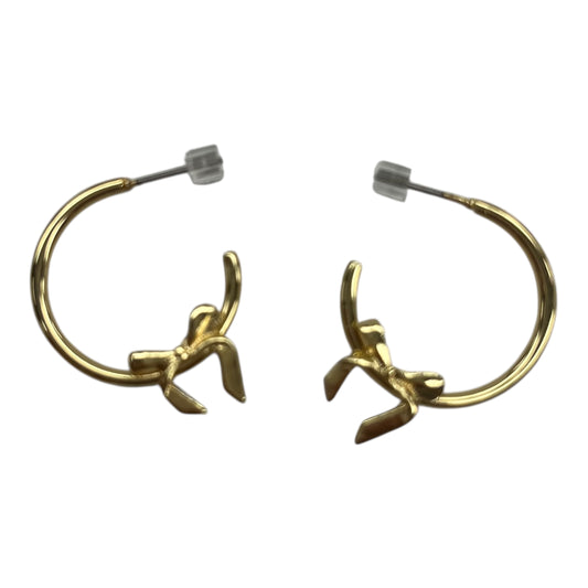 Earrings Hoop By Clothes Mentor In Gold