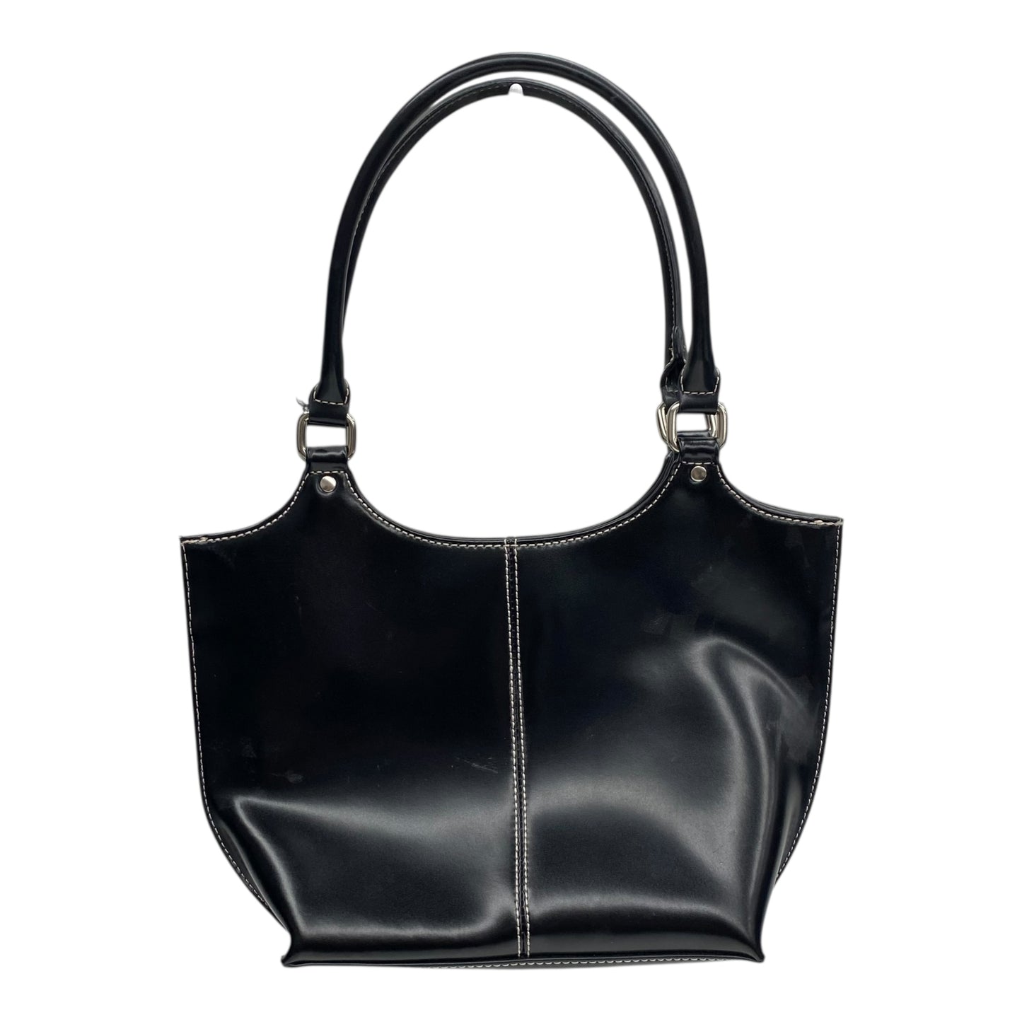 Handbag Leather By Wilsons Leather In Black, Size:Medium