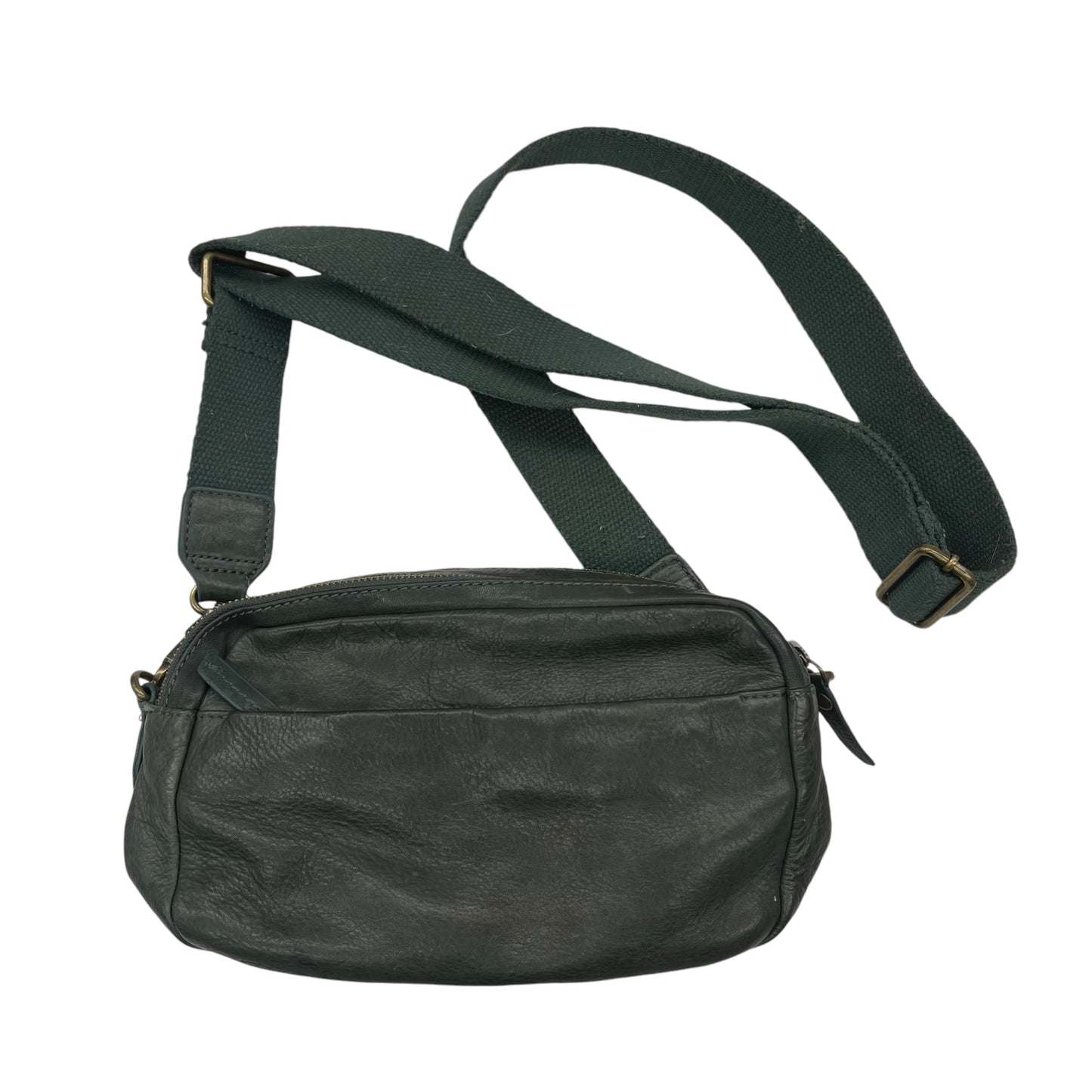 Crossbody Leather By Fatface In Green, Size:Medium