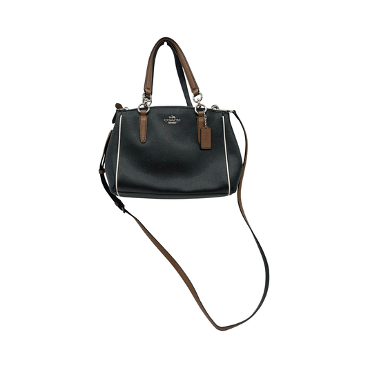 Handbag Designer By Coach In Black & Brown, Size:Small