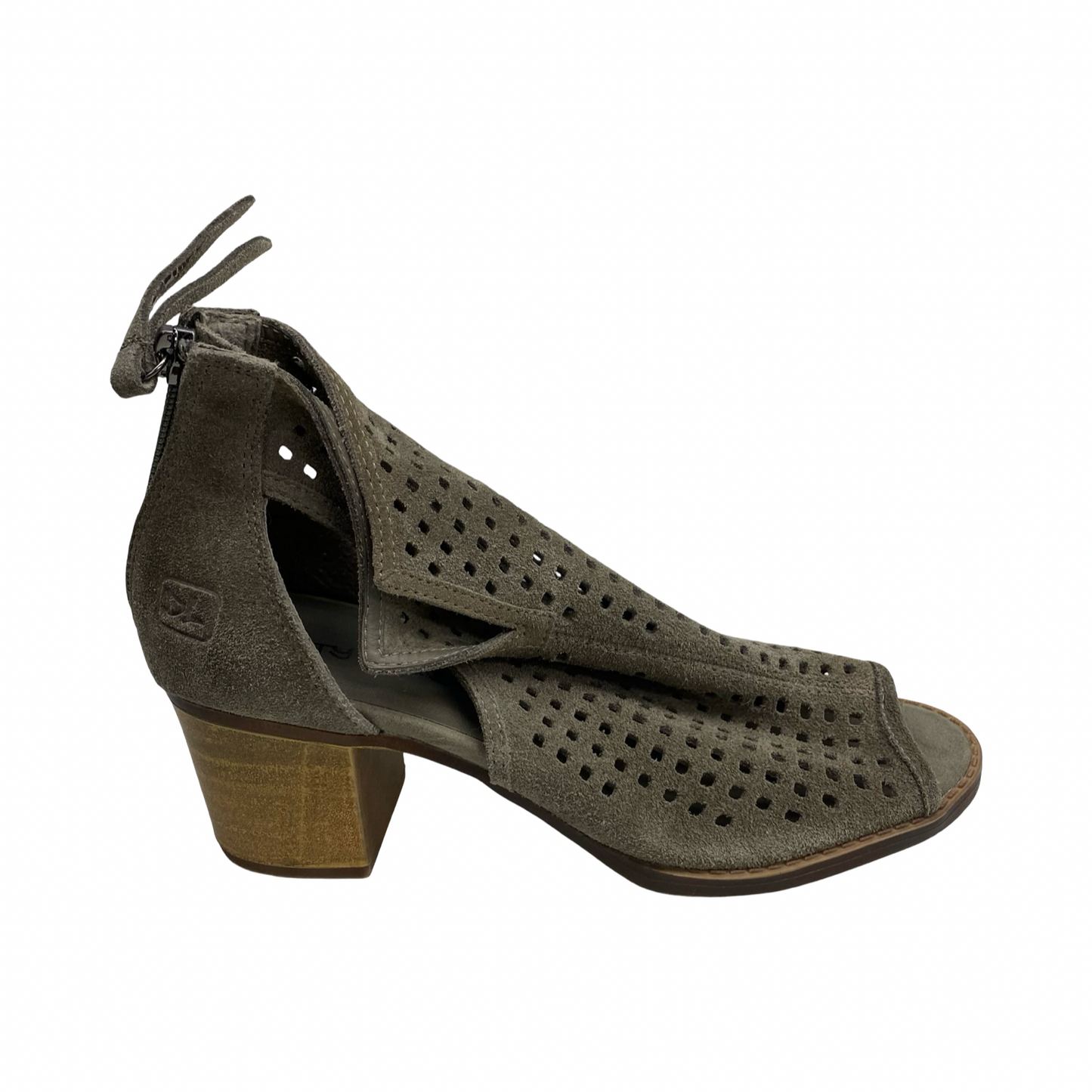 Sandals Heels Block By Dirty Laundry In Taupe, Size:7.5
