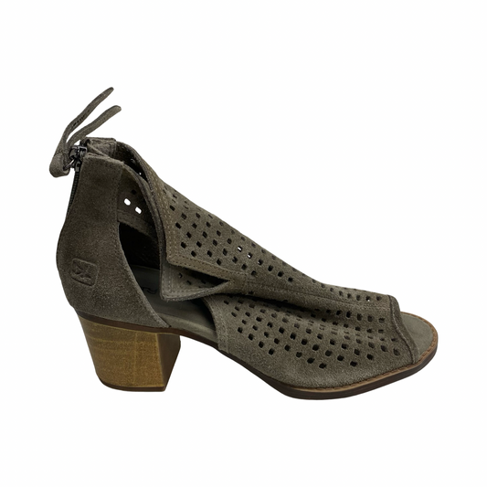 Sandals Heels Block By Dirty Laundry In Taupe, Size:7.5