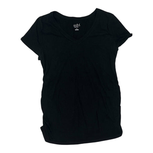 Mat Top Ss By Isabel Maternity In Black, Size:M