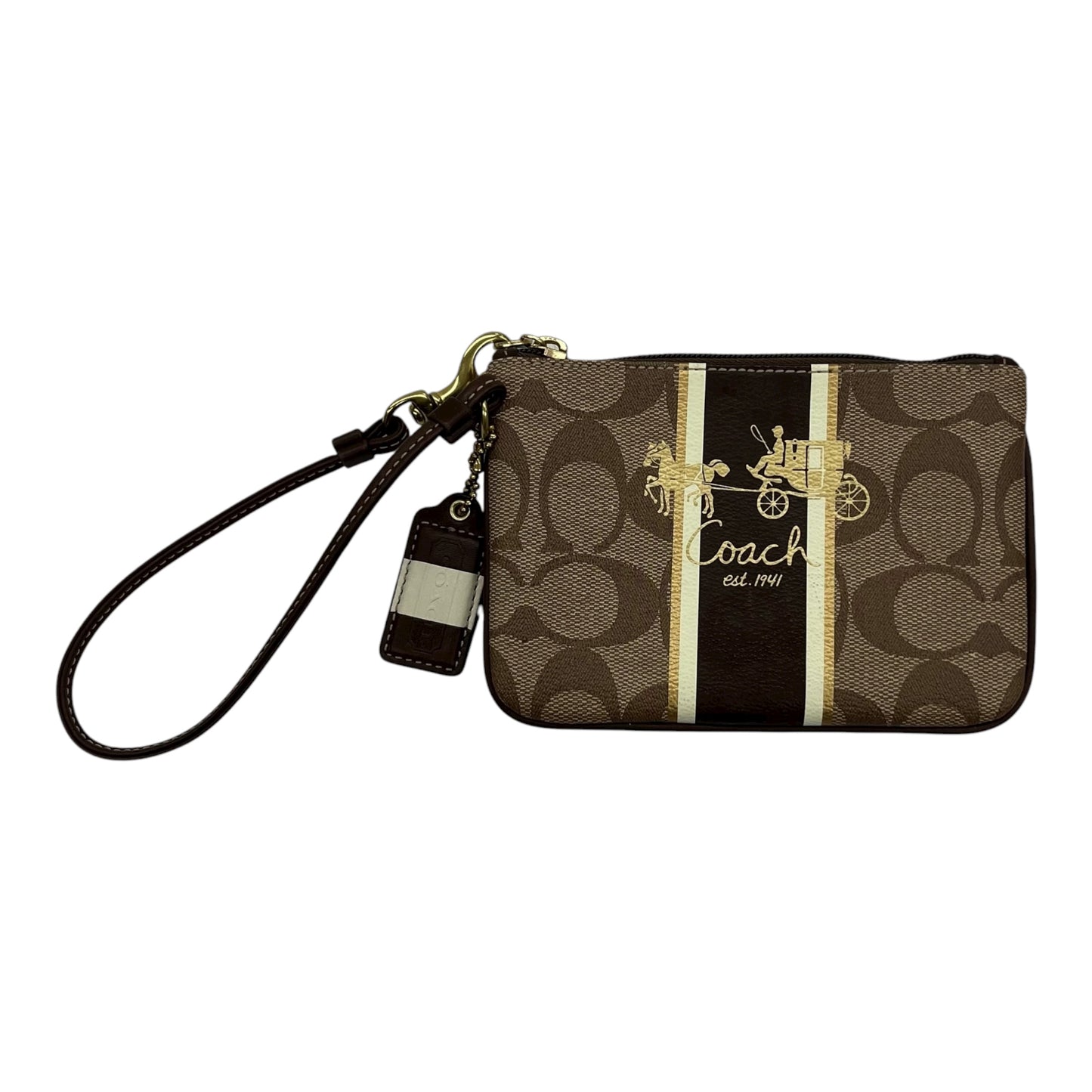 Wristlet Designer By Coach In Tan, Size:Small
