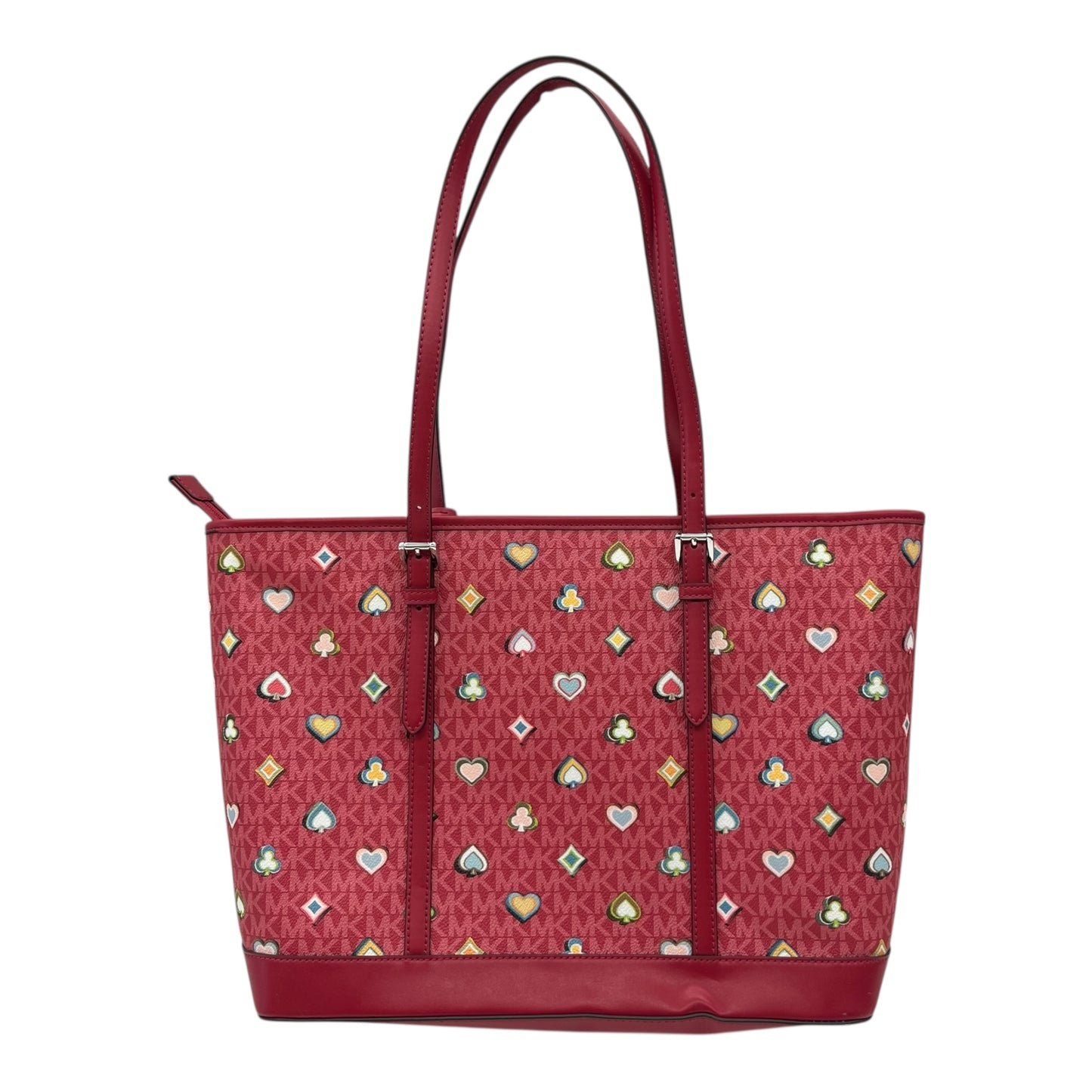 Handbag Designer By Michael Kors In Red, Size:Large