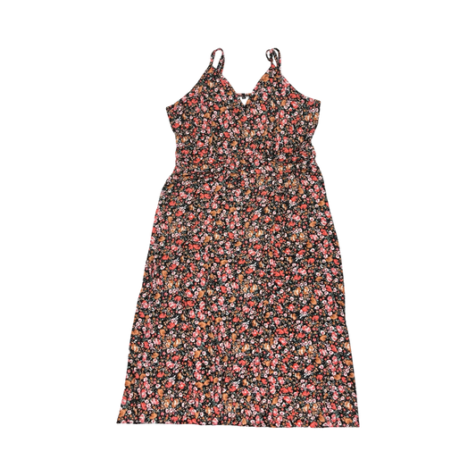 Dress Casual Midi By Cme In Floral Print, Size:Xxl