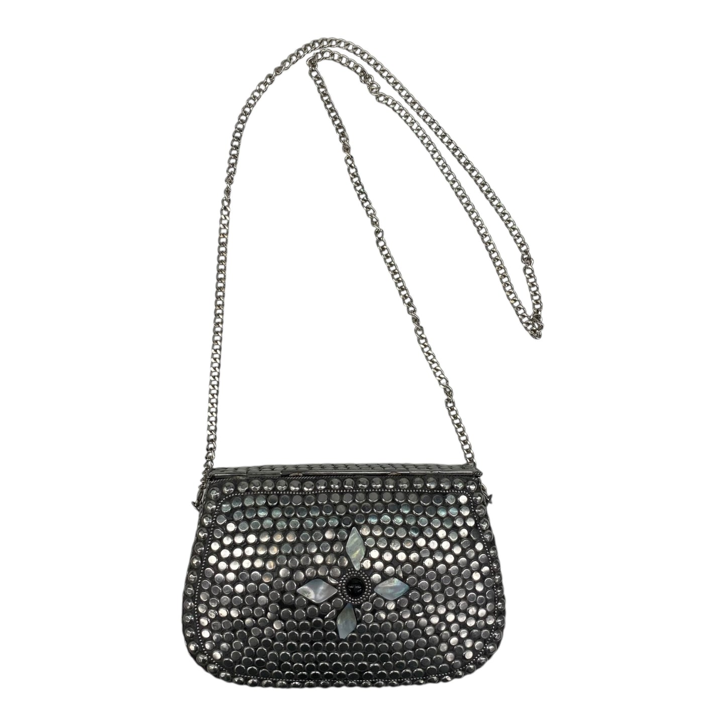 Crossbody By Antik Kraft In Silver, Size:Medium