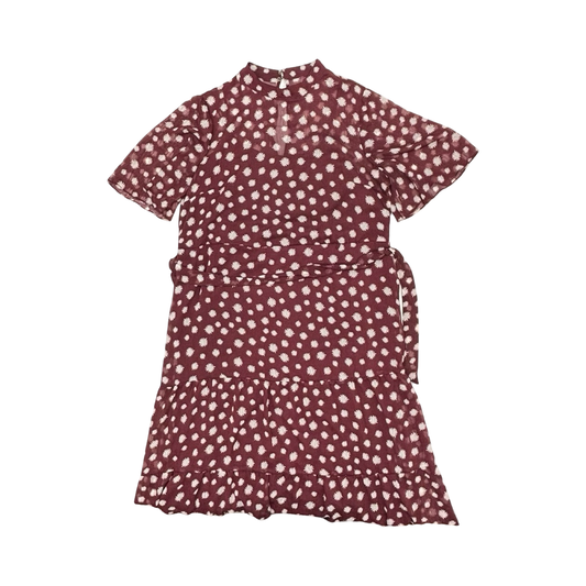 Dress Party Midi By Maggy London In Maroon, Size:18