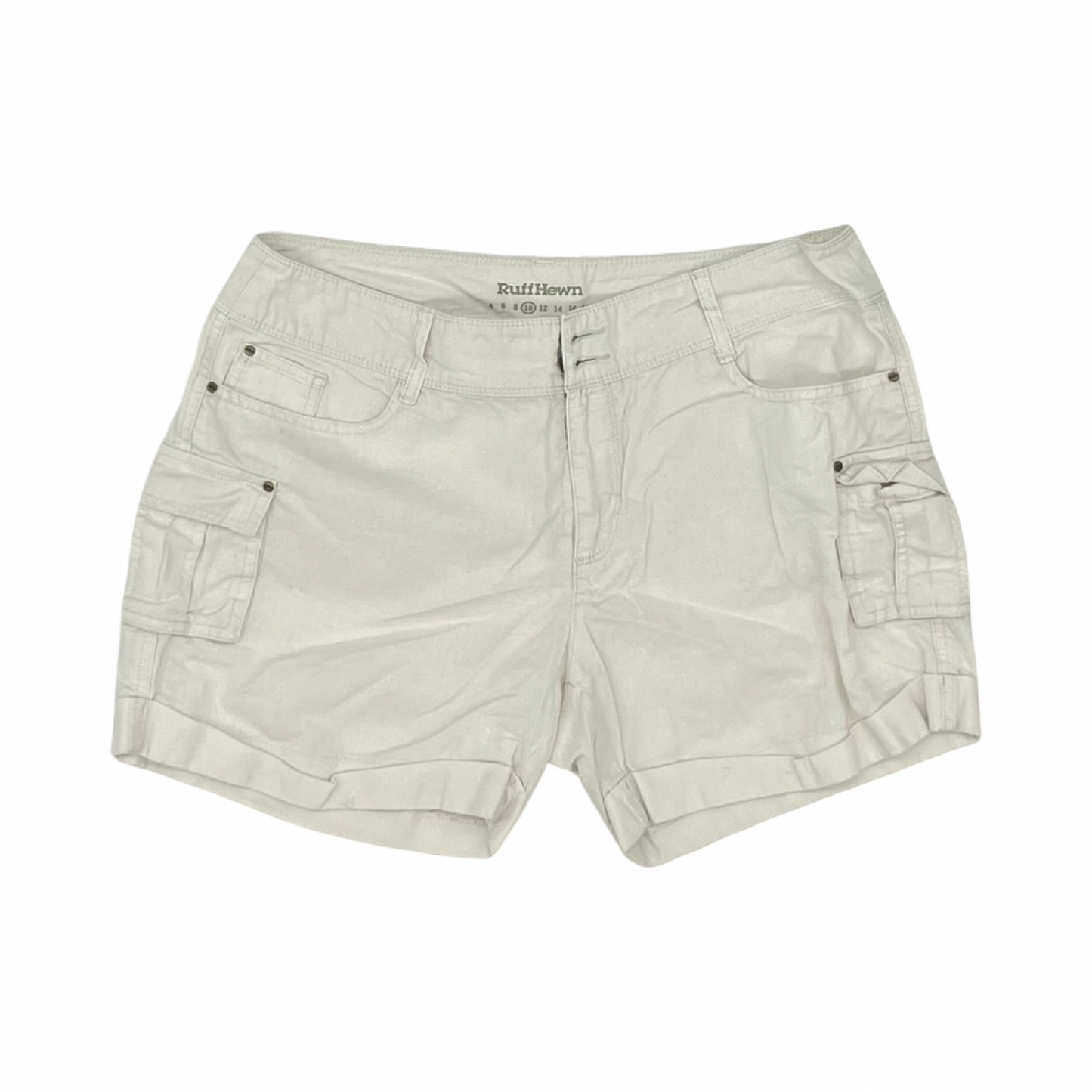 Shorts By Ruff Hewn In Cream, Size:10