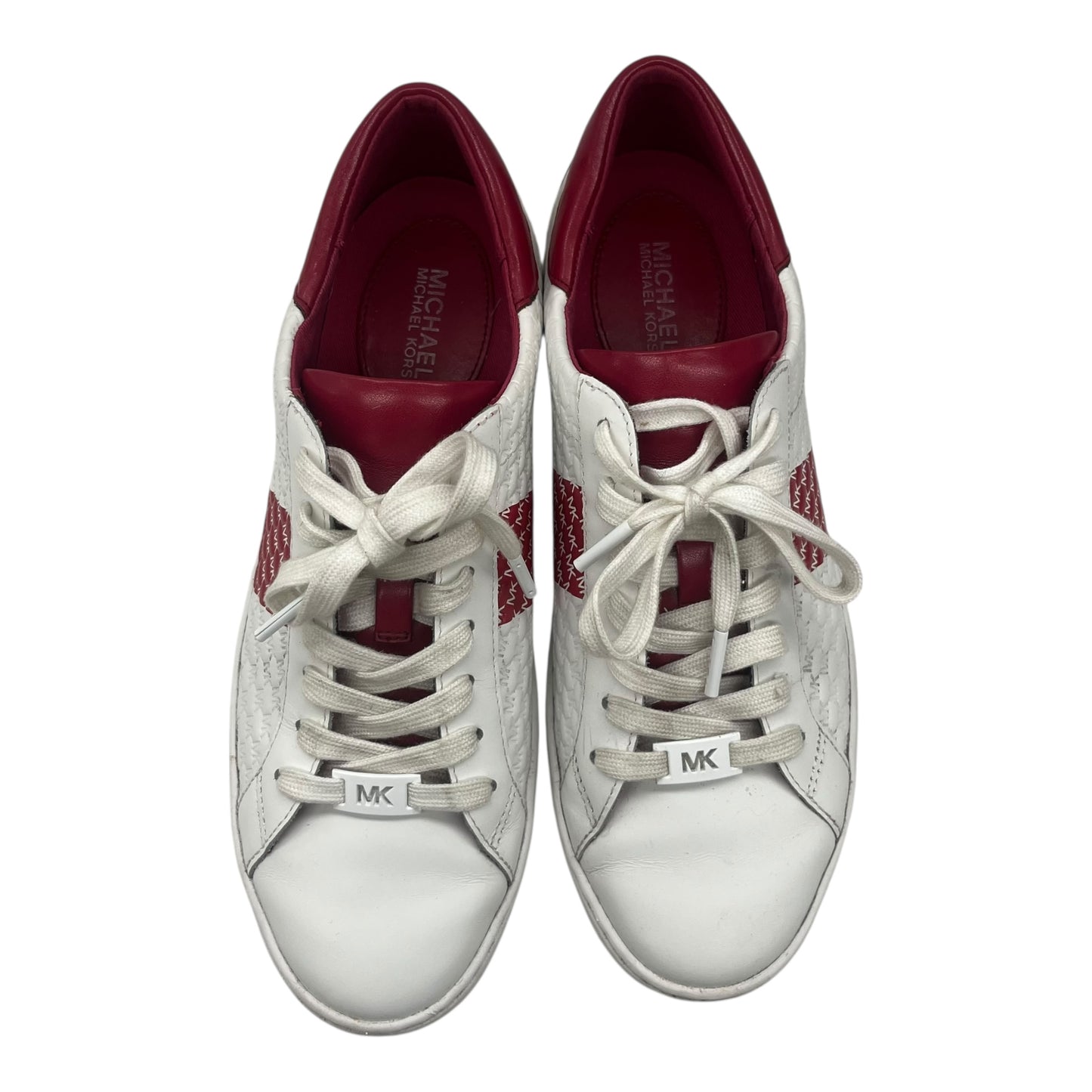 Shoes Designer By Michael Kors In Red & White, Size:9