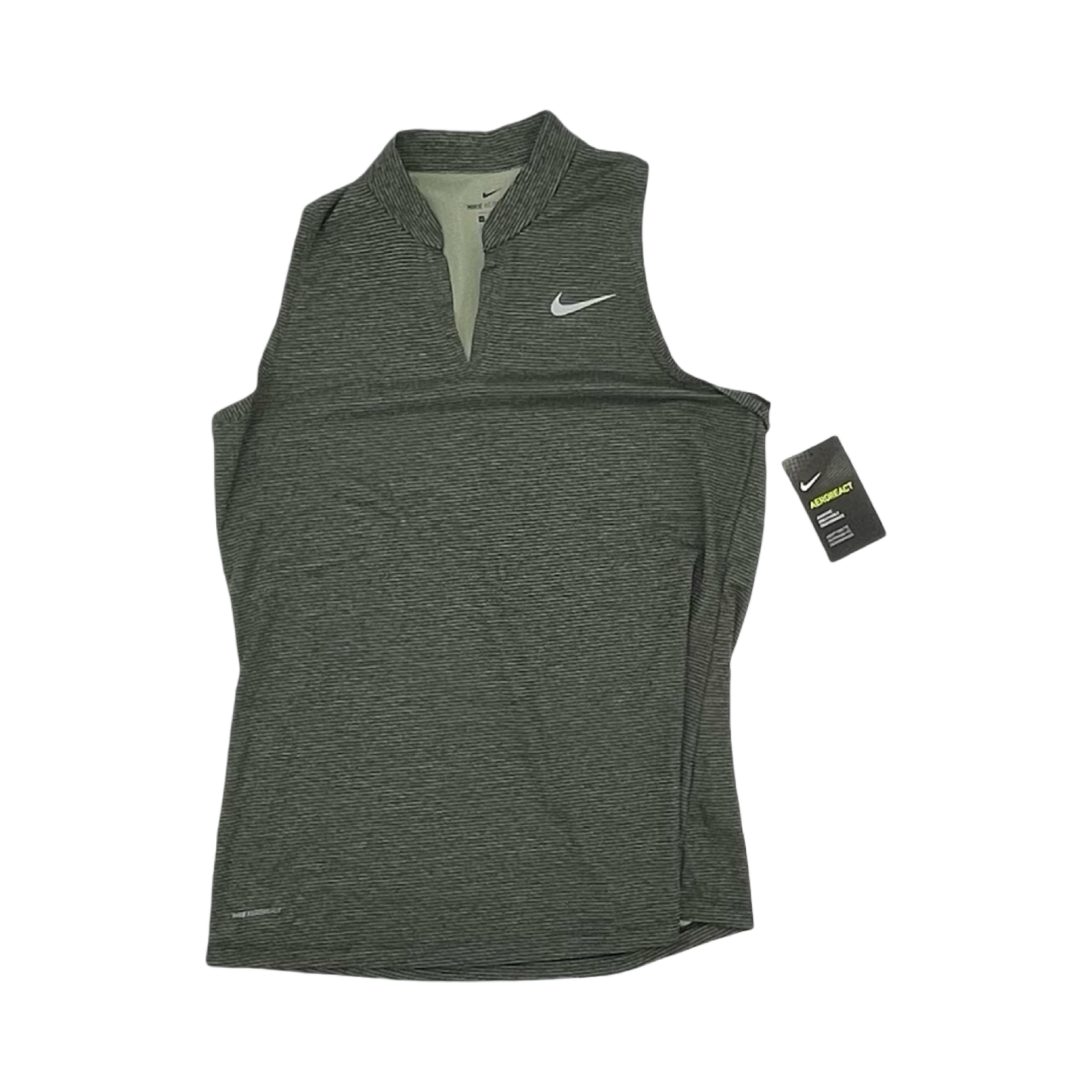 Athletic Top Ss By Nike Apparel In Green, Size:L