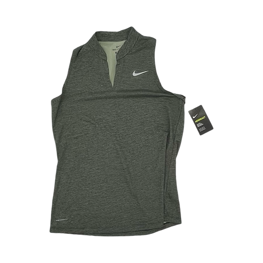 Athletic Top Ss By Nike Apparel In Green, Size:L